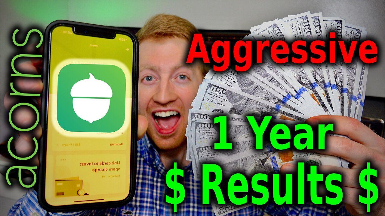 Acorns Aggressive Portfolio Returns After 1 Year (2022) | Acorns Investing App Results