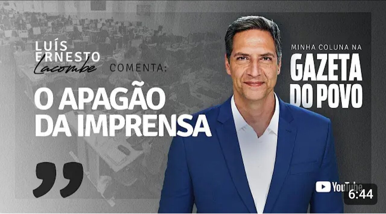 IN BRAZIL THE BLACKOUT OF THE PRESS - By Lacombe - GAZETA DO POVO