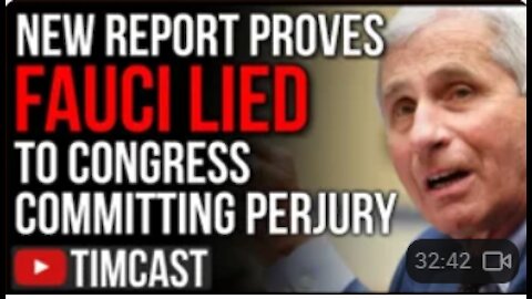 New Report PROVES Fauci Committed Perjury, Rand Paul Proven Right About Gain of Function Research