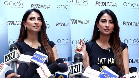 'में यहाँ पे किसीको NICHA दिखाने नहीं आयी हूँ' Palak Tiwari at PETA India’s “Eat No Fish” Campaign