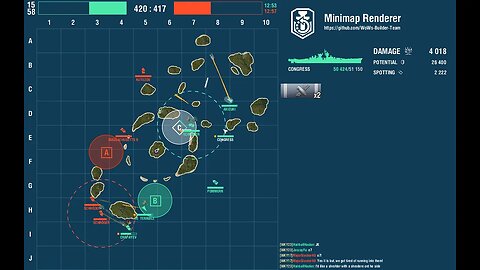Mini map replay.#shorts #worldofwarships