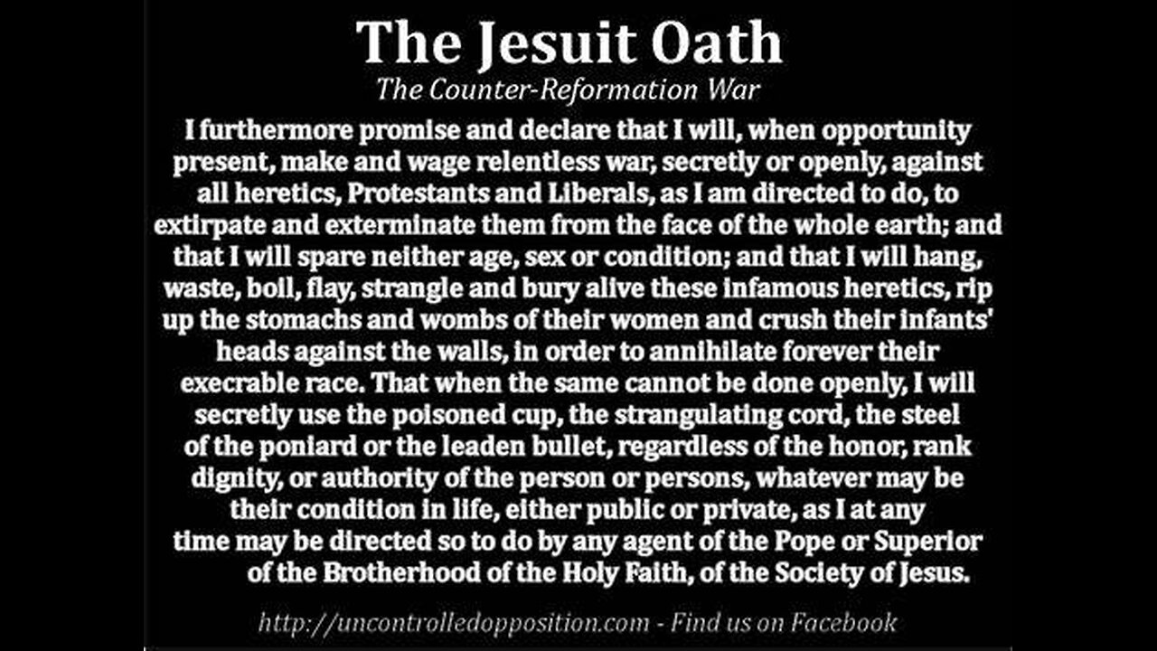 JESUIT FREMASON NEW WORLD ORDER OATH