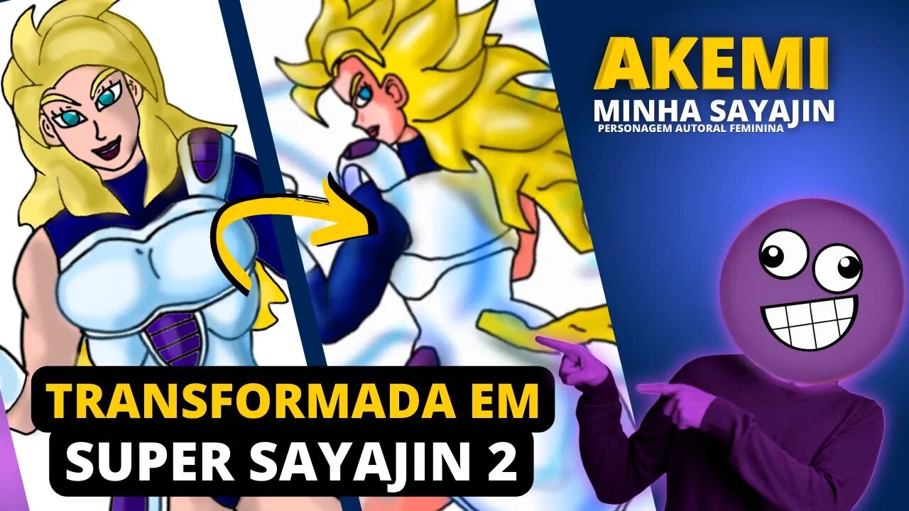 AKEMI SSJ2 | MINHA SAYAJIN TRANSFORMADA EM SUPER SAYAN 2 #dragonball #fanart