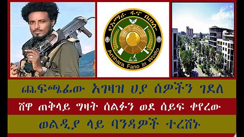 ንፁሀን በአገዛዙ ተጨፈጨፉ የተላላኪው ብአዴን ሰልፍ ከሸፈ ህዝቡ በአገዛዙ ላይ ተነሳ በሸዋ ጠቅላይ ግዛት የፋኖ ድጋፍ