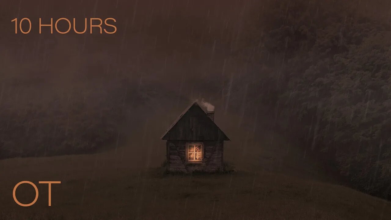 Stormy Night Alone in the Woods | Thunderstorm Sounds for Relaxation | Studying | Sleep | 10 HOURS