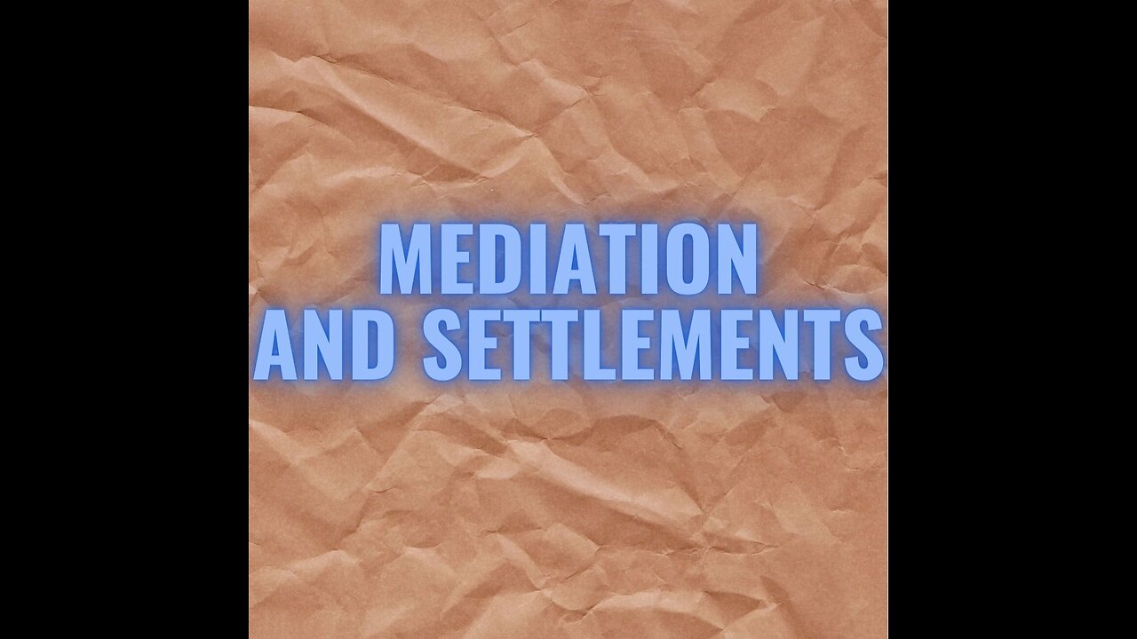 Suit 101- Art of Settlement- Mediation (Positive and Negative Aspects), Notary Protest.