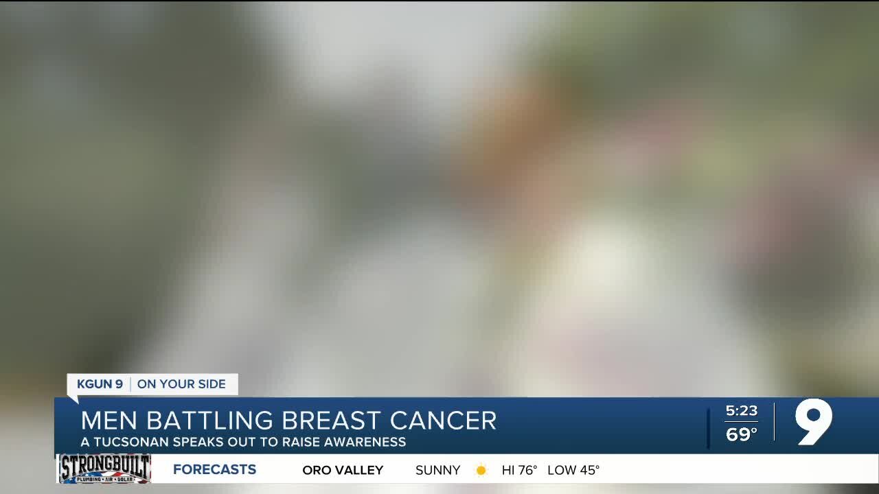 Men battling breast cancer