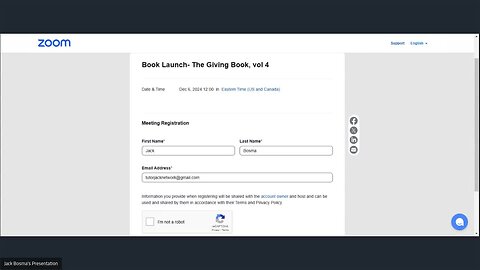 Book LaunchThe Giving Book Vol 4 https://meetn.com/jackbosma tutorjacknetwork@gmail.com19738105550