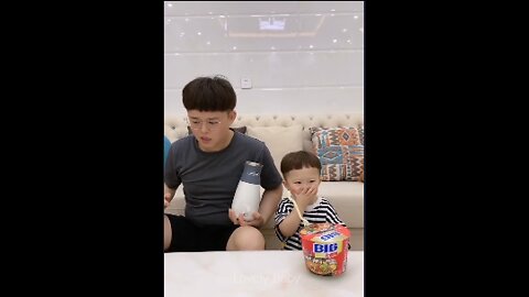 Funny Video Father and son are lovely