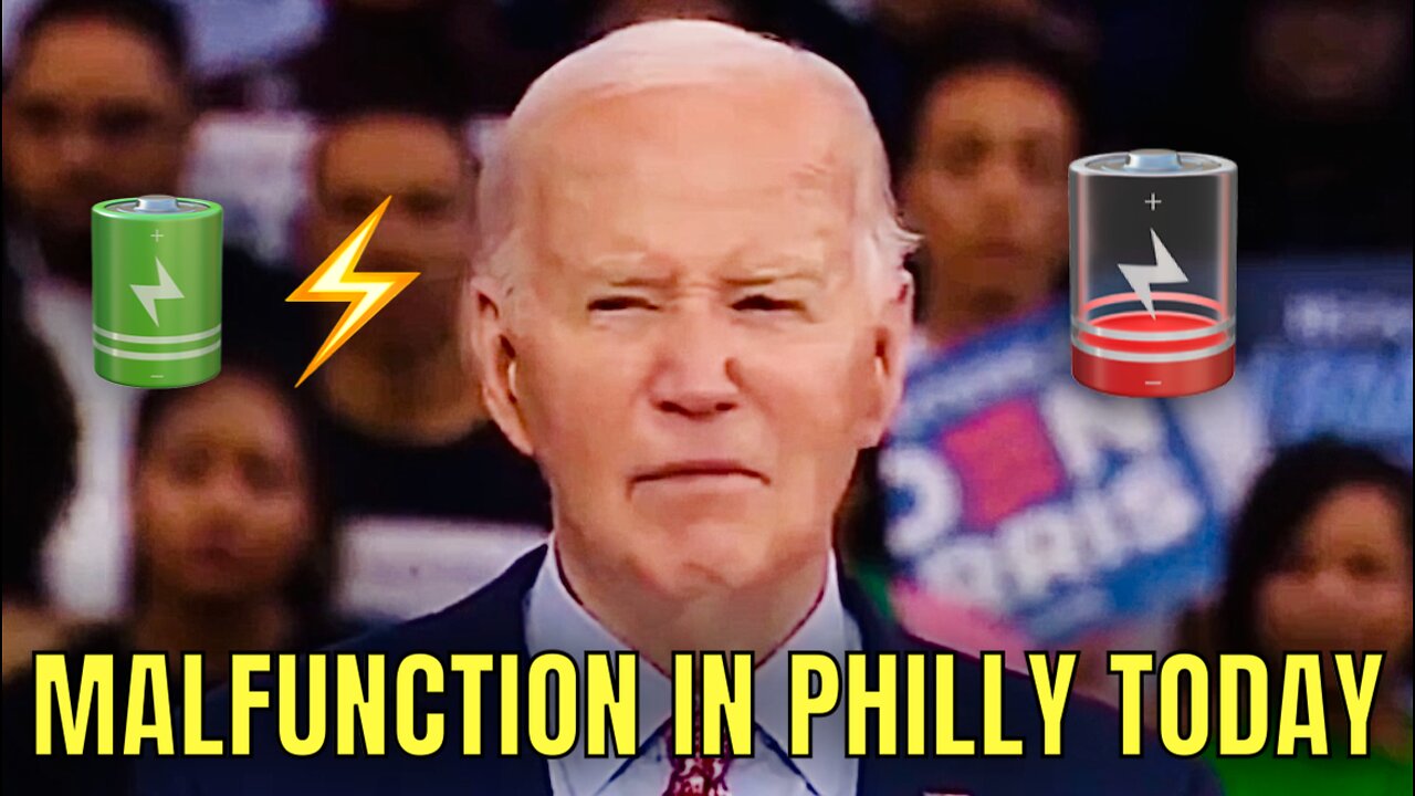 ROBOT PRESIDENT BIDEN MALFUNCTIONS at RALLY Today in Philadelphia 🤖💥