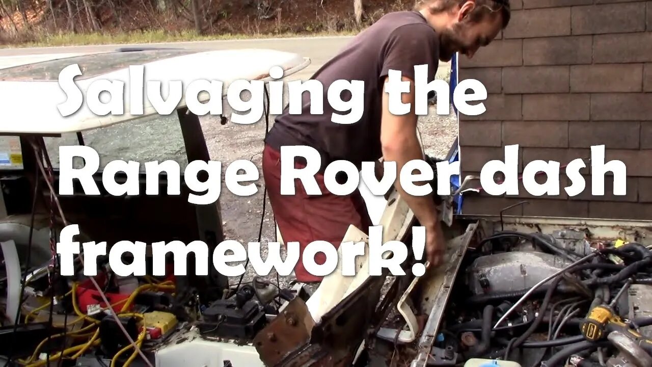 Salvaging the 1995 Range Rover top dash panel