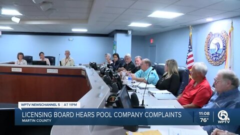 Pro Pool Builders customers complain to Martin County licensing board, want company's license suspended