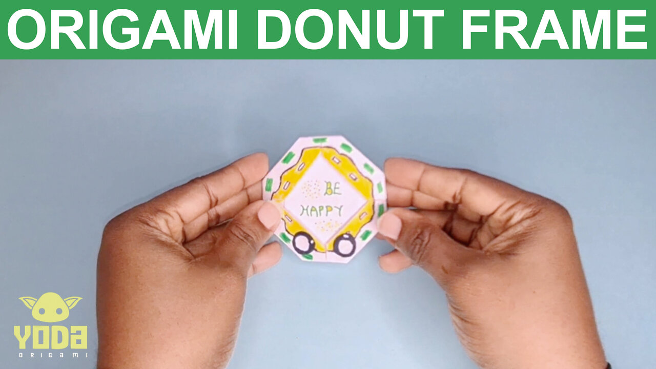 How To Make an Origami Donut Frame - Easy And Step By Step Tutorial