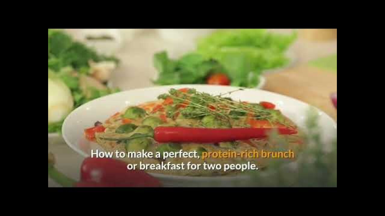 How to make perfect herb omelette with fried tomatoes