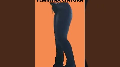 Calça jeans flare feminina cintura alta com lycra elastano