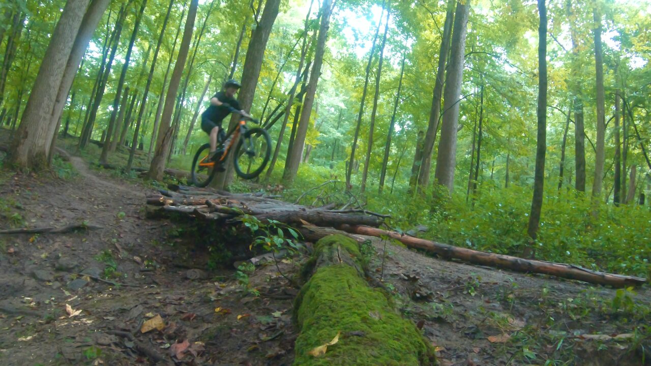 Clearing Our First Creek Gap Jump