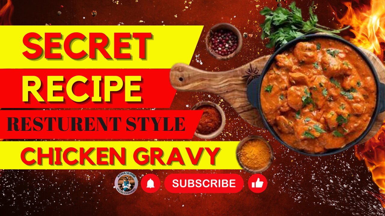 RESTAURANT STYLE CHICKEN GRAVY | CHICKEN GRAVY RECIPE | CHICKEN RECIPE