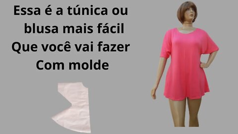 Uma blusa muito fácil de fazer com molde