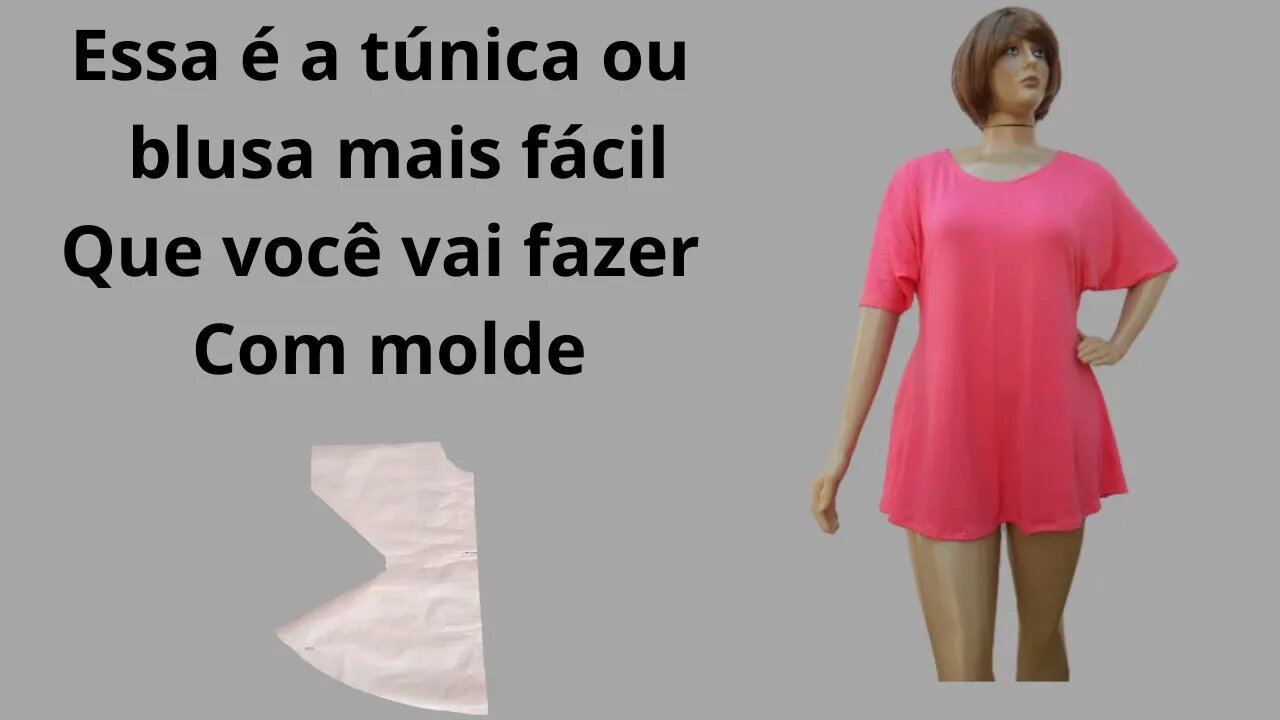 Uma blusa muito fácil de fazer com molde