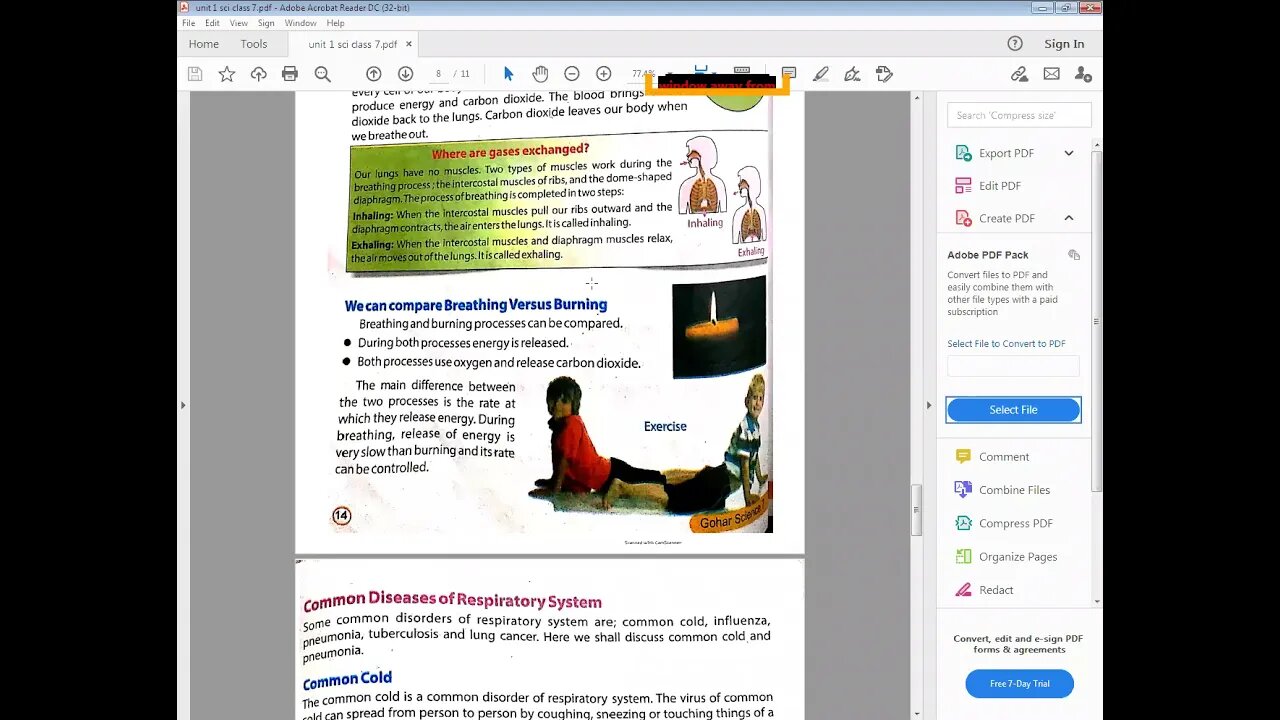 SCIENCE CLASS 7 6 4 2021