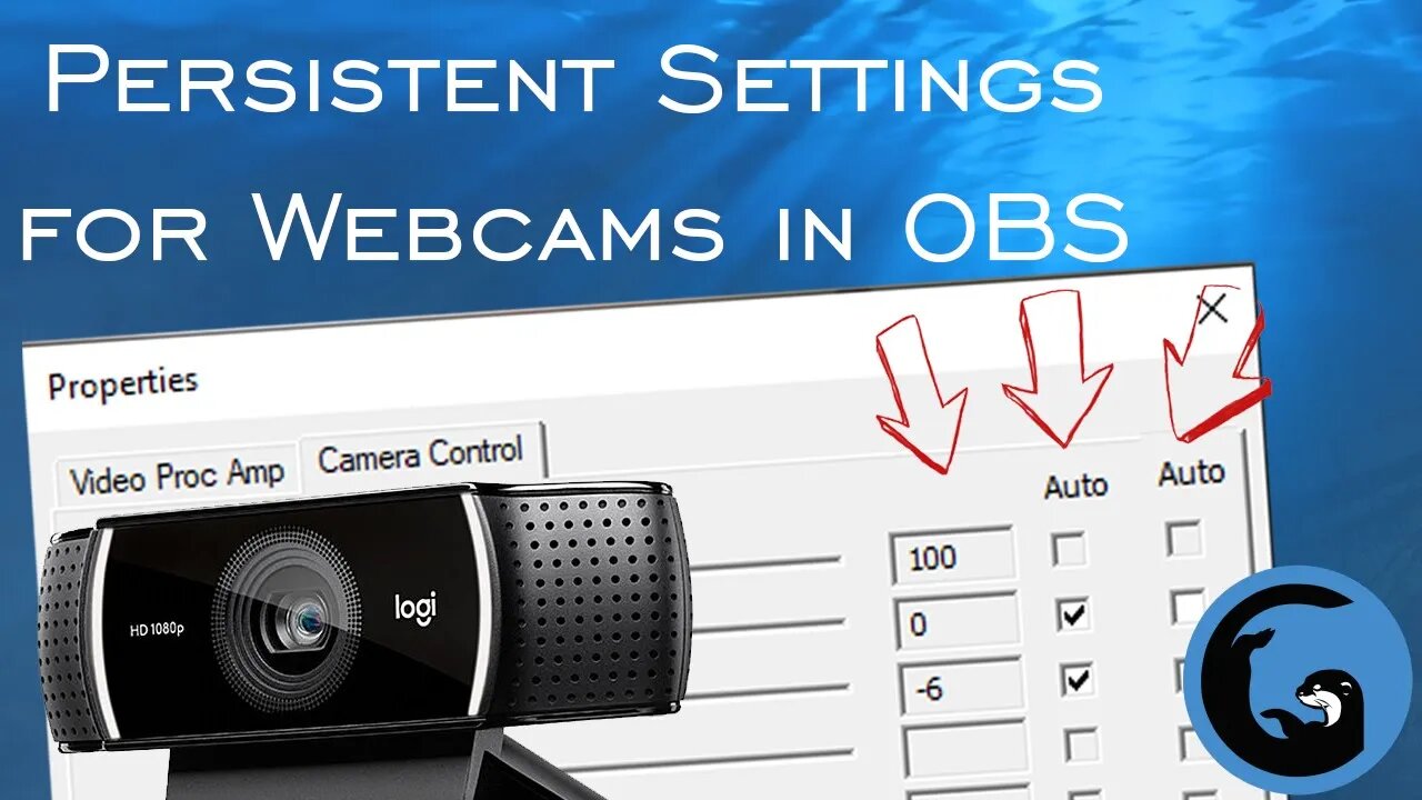 How to Permanently Change OBS Webcam Settings for Logitech