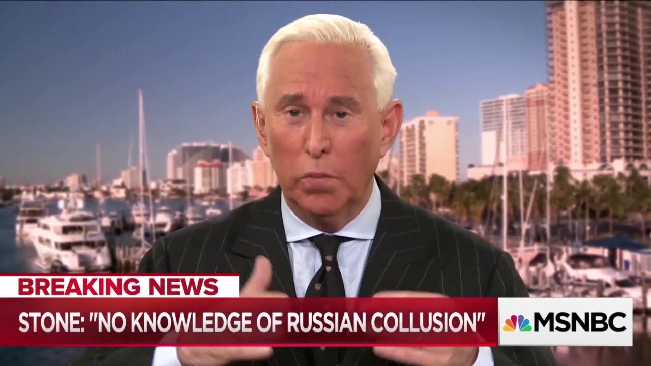 STONE SHUTS DOWN RUSSIA COLLUSION MYTH