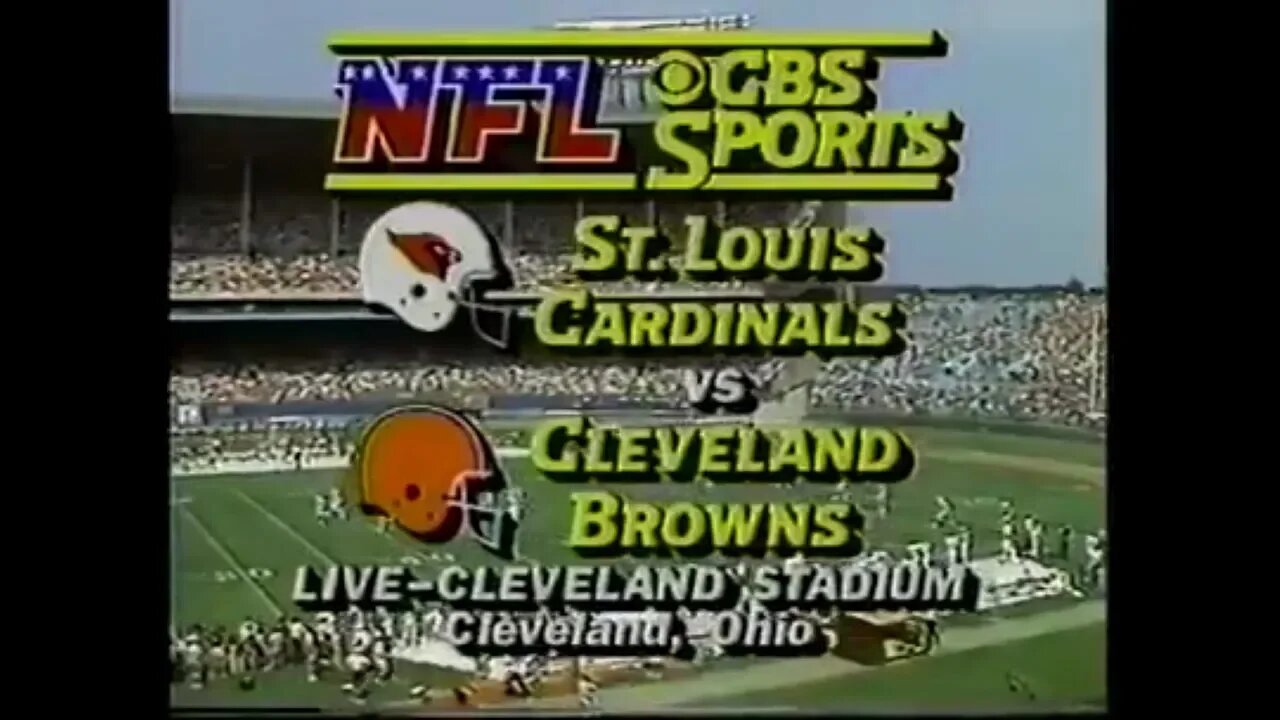 1985-09-08 St. Louis Cardinals vs Cleveland Browns