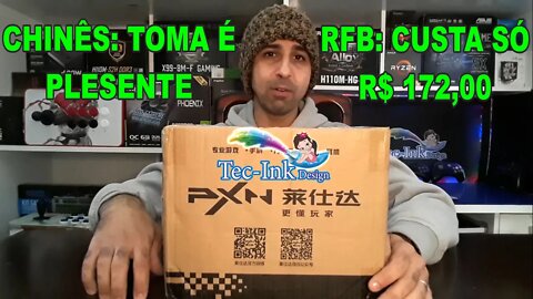 Controle Arcade PXN-0082 | Recebi De Graça Esse Produto De Uma Loja Da China Mas Fui MUITO Taxado !