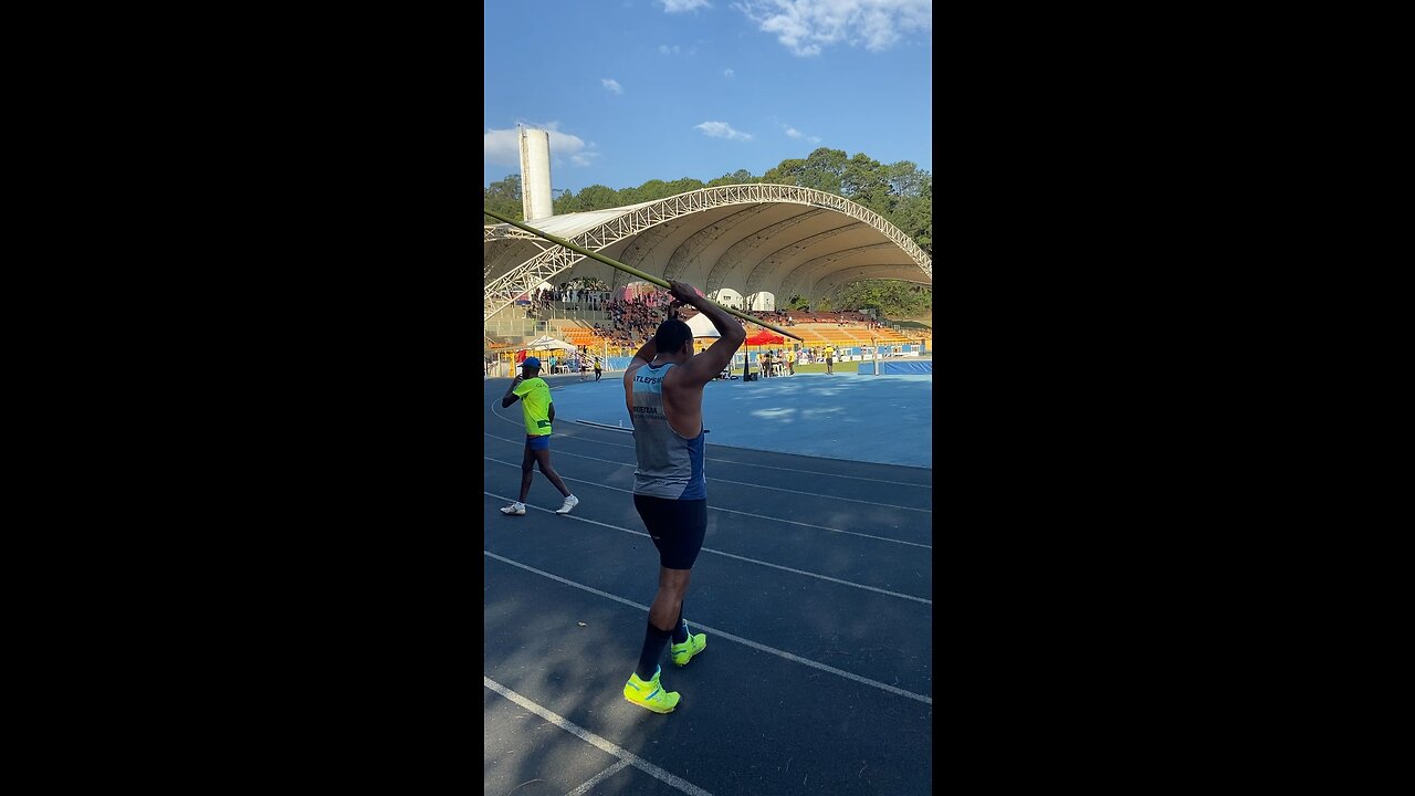 javelin throw. athletics competition in Brazil