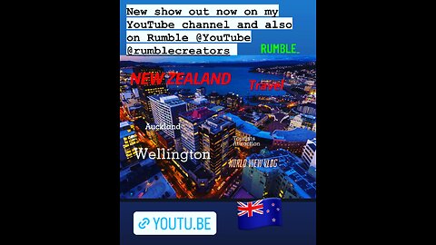 I traveled to New Zealand. Enjoy the sights and sounds of this Beautiful country