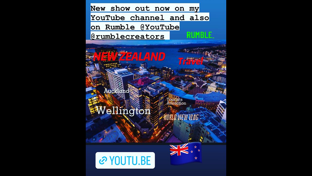 I traveled to New Zealand. Enjoy the sights and sounds of this Beautiful country