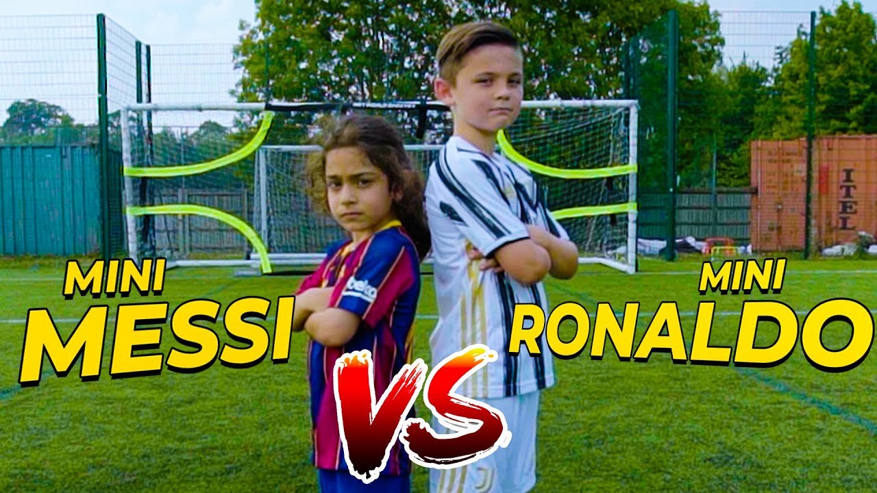 EPIC MINI MESSI VS MINI RONALDO SKILLS BATTLE | Billy Wingrove & Jeremy Lynch