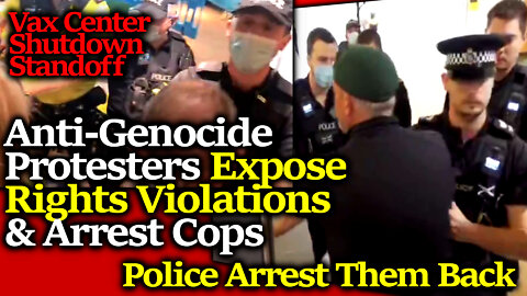 UK CovidCrimestoppers Anti-Genocide Protesters ARRESTED For EXPOSING Criminal Vax Centers