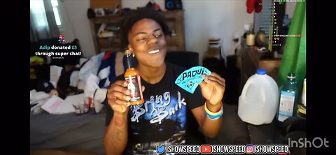 Ishowspeed doing one chip challenge