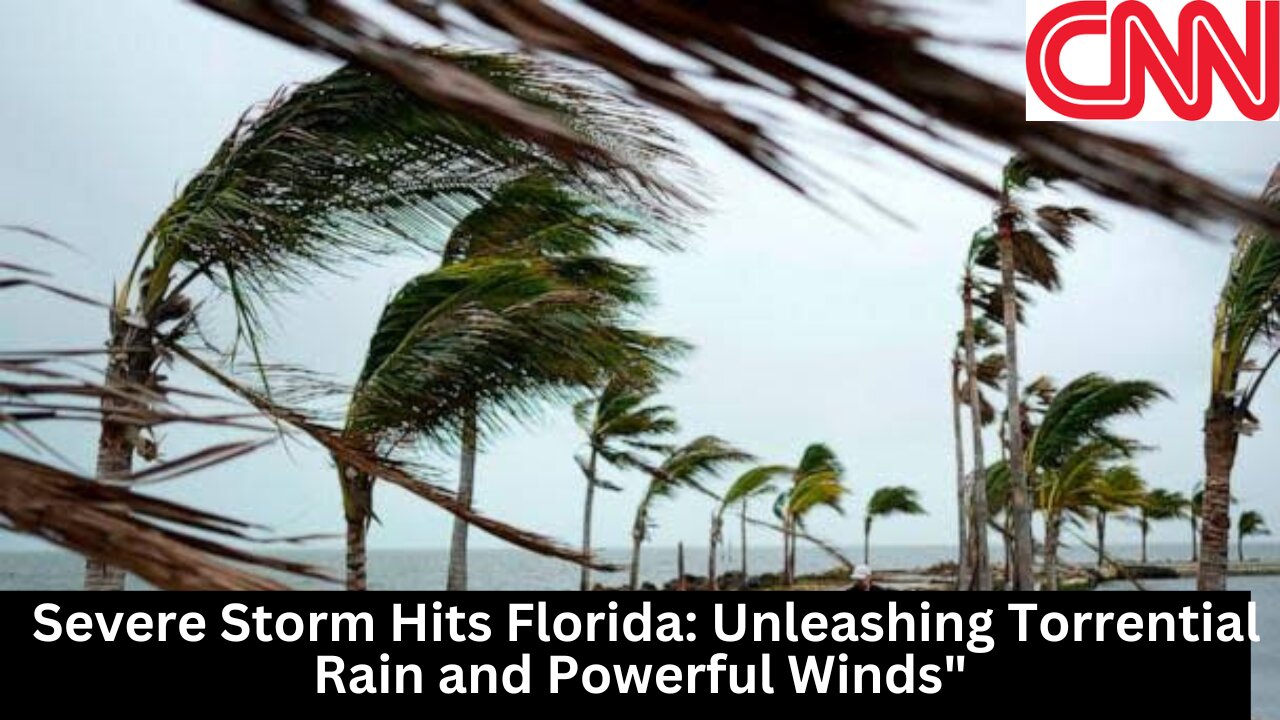 Heavy rain drenches Florida as strong storm with gusty winds heads up East Coast.