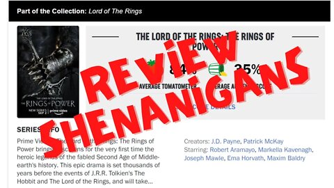 Rings of Power: Crazy Review shenanigans and gate keeping! #ringsofpower #lordoftherings