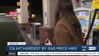 California's average gas prices highest in the nation