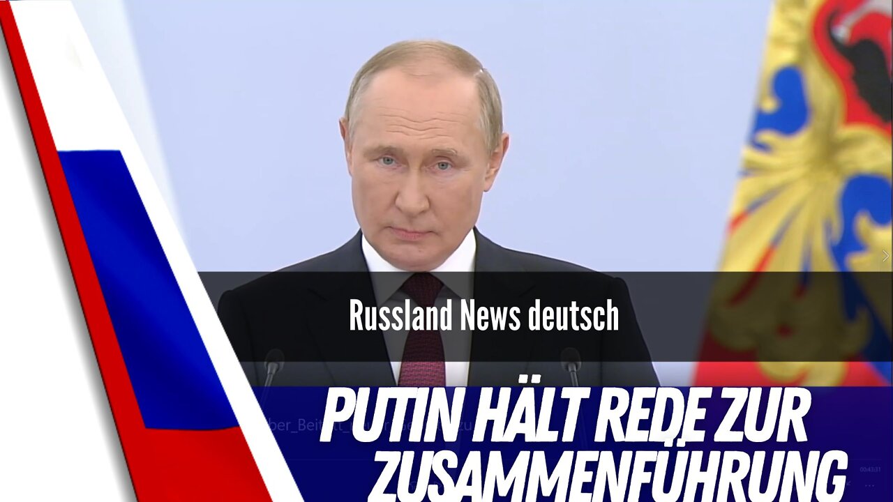 Präsident Putin zelebriert Eingliederung.