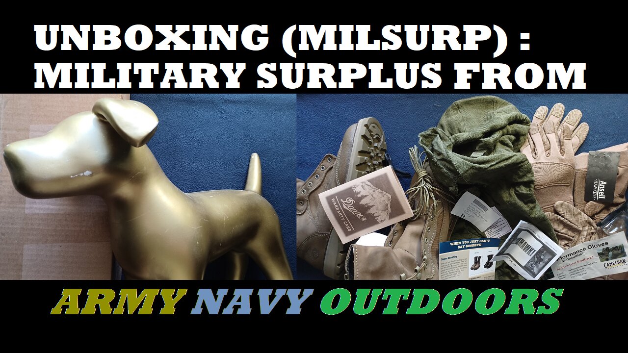 UNBOXING 205: Army Navy Outdoors. USMC MCWB Danner boots, FROG gloves, FR balaclava, Pistol Lanyard