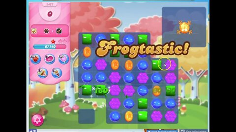 Candy Crush Level 2427 Audio Talkthrough, 2 Stars 0 Boosters