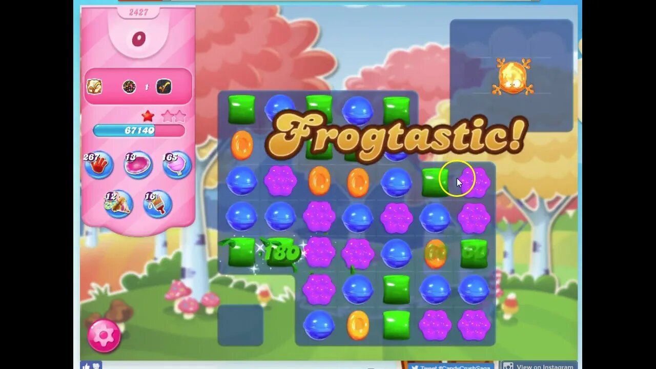 Candy Crush Level 2427 Audio Talkthrough, 2 Stars 0 Boosters