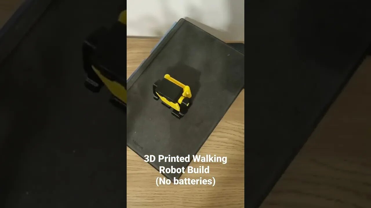 3D Printed Walking Robot Build (No batteries needed). #walkingrobot #shorts #3dprinting #gvetech