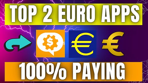 Top two automatic euro earning apps.The best 100% legit income app of 2023.