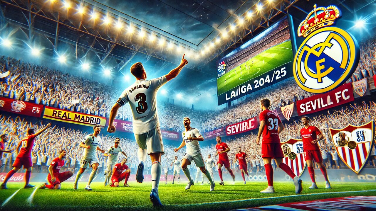 Real Madrid vs Sevilla FC Live | LaLiga 2024/25 Football Match Highlights