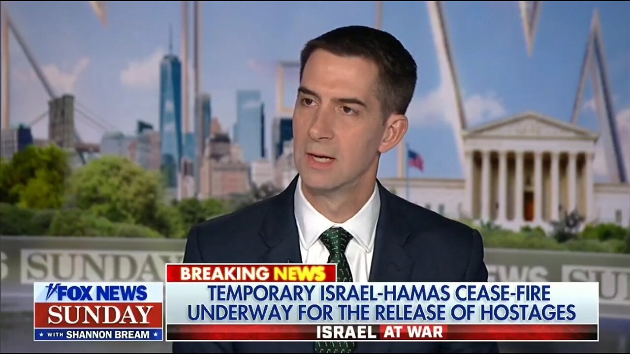 Sen Tom Cotton: Biden Puts More Pressure on Israel Then He Does Hamas