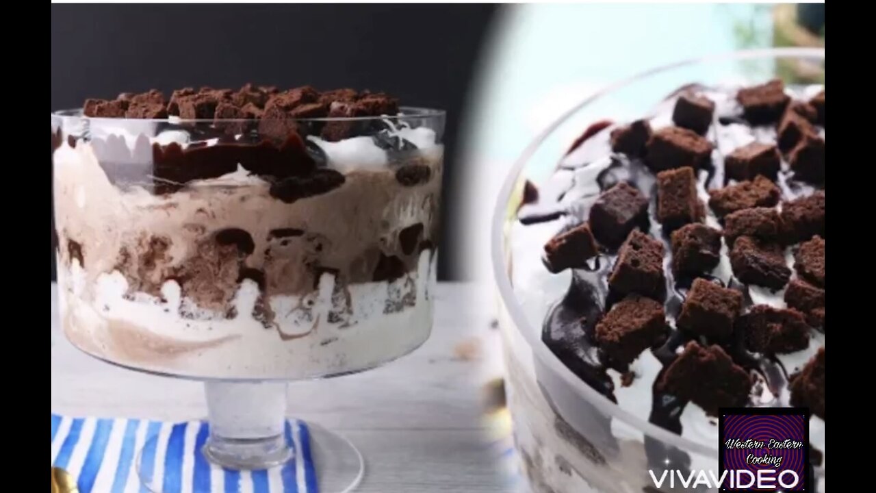 Hot Fudge Ice cream Trifle Recipe