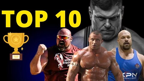 Os 10 ATLETAS de STRONGMAN mais VITORIOSOS da História!