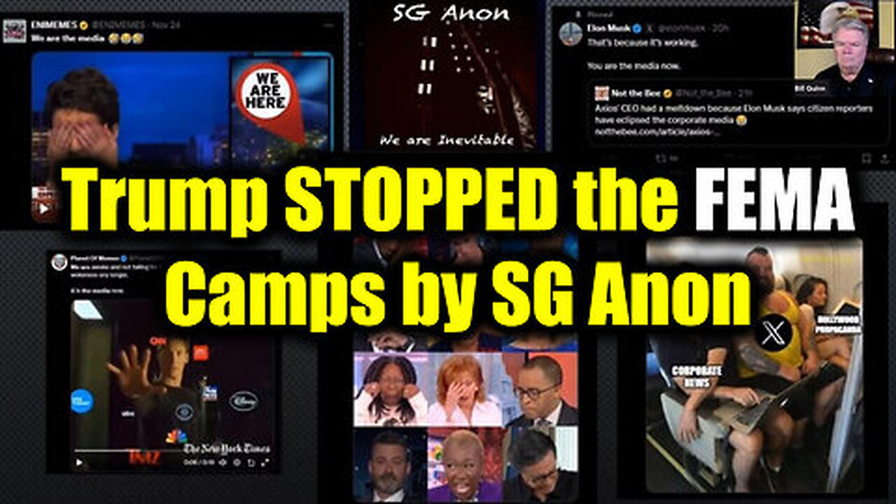 SG Anon Situation Update - Trump STOPPED the FEMA Camps