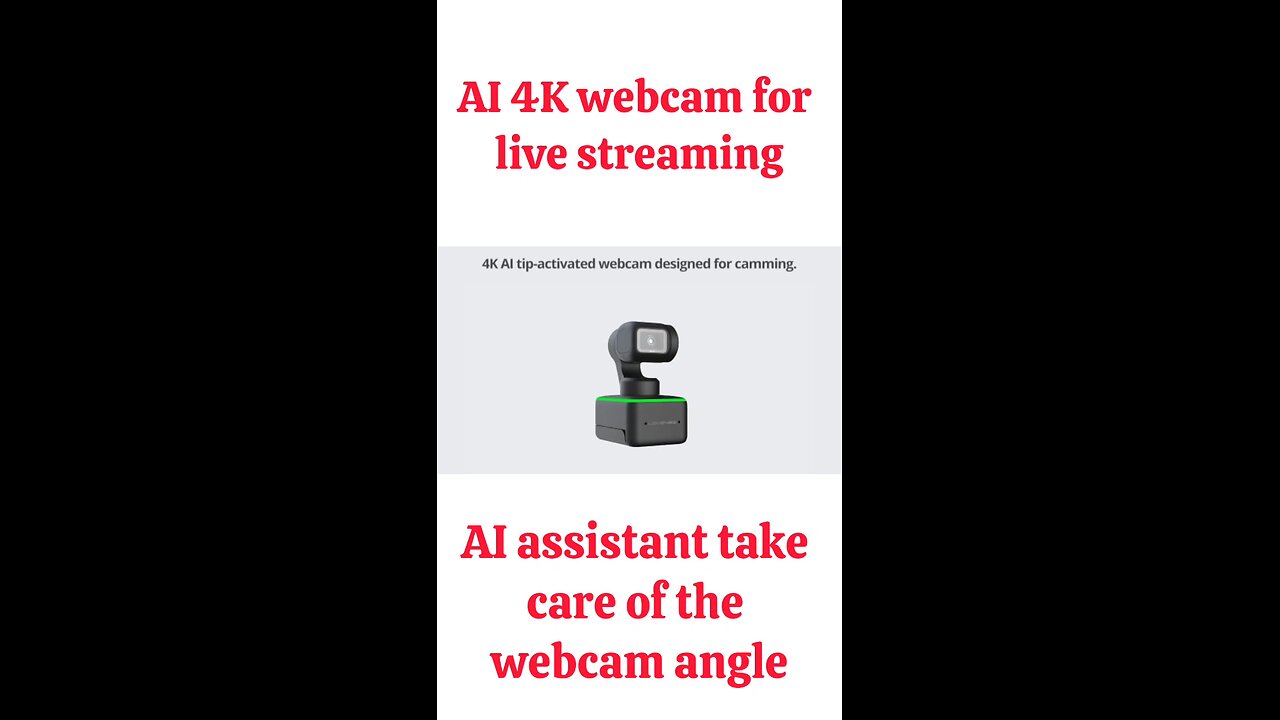 Lovense Webcam AI 4K webcam for live