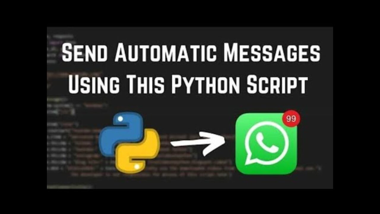 Automatic Sent WhatsApp MSG Using Python- Free Python Course